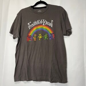 Grateful‎ Dead Rainbow Dancing Bears Graphic T-Shirt Adult Large Band Tee
